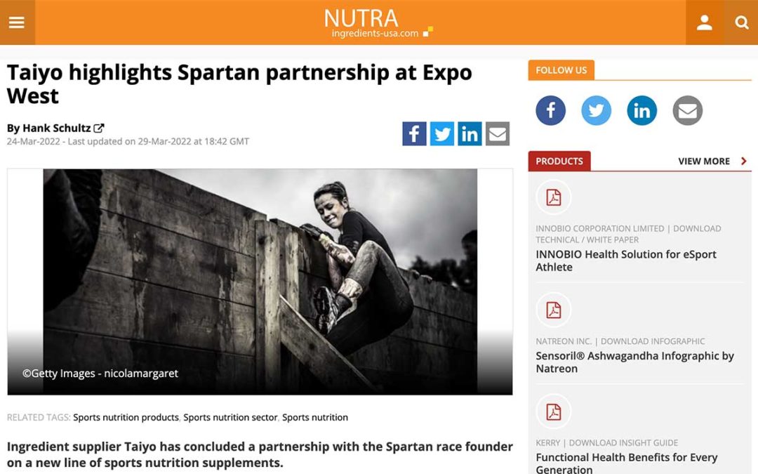 Nutra website screenshot