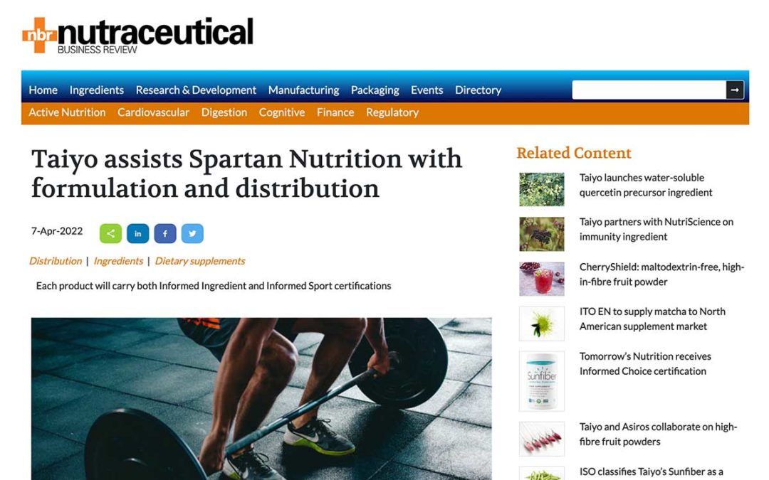 nutraceutical website screenshot